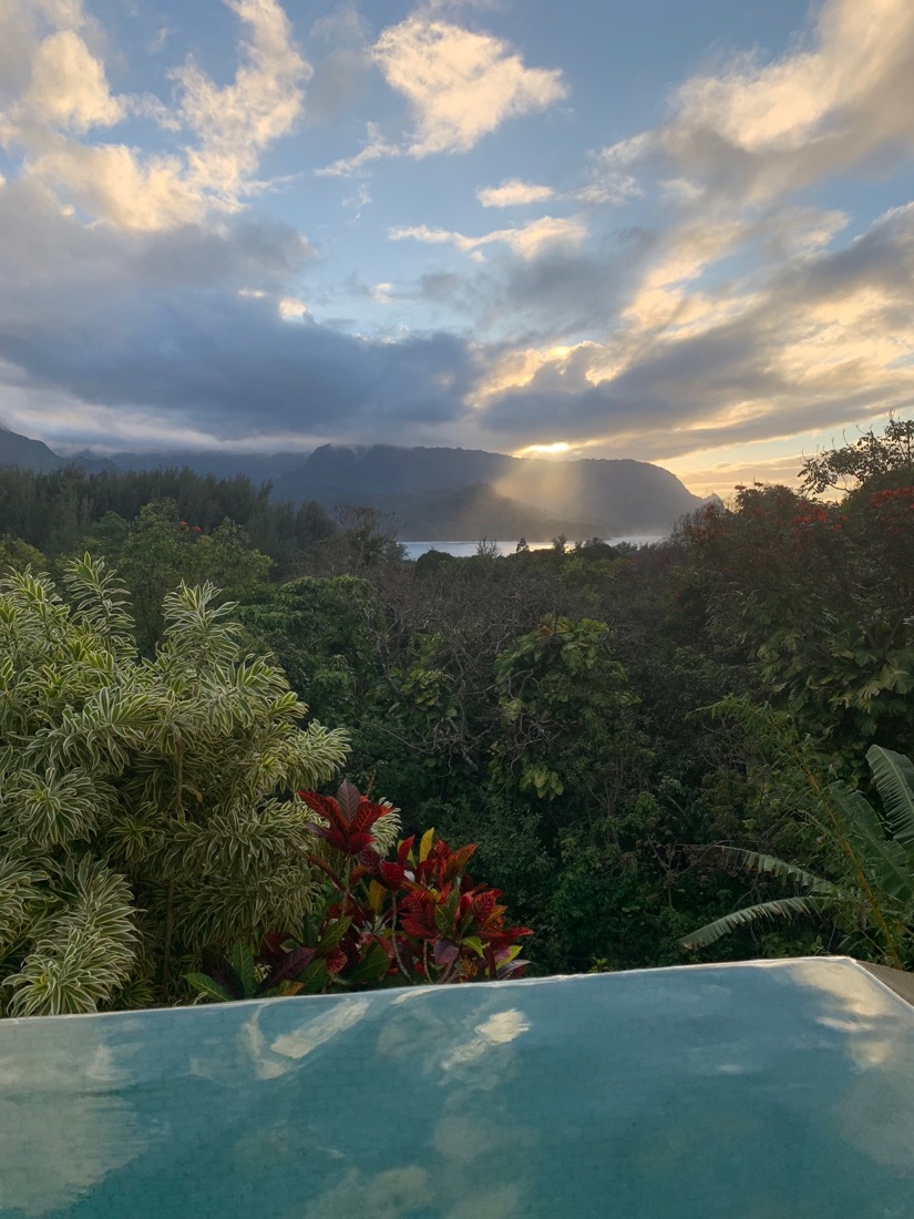 Jungle hills beneath a dramatic sky
