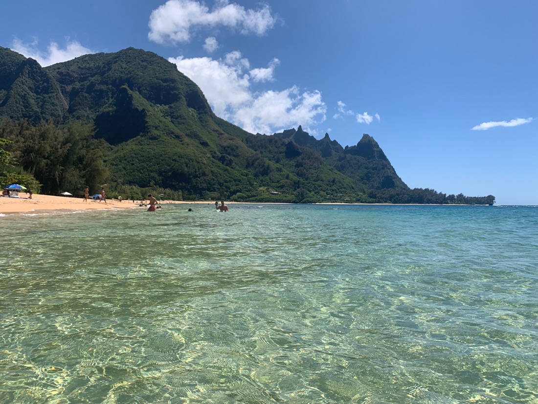 Clear, shallow ocean water